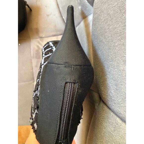 Chanel 09P Black Sequin Heels, Size 40 - Picture 7 of 7